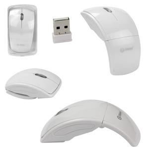 Mouse Óptico Sem Fio 1200 Dpi 2.4Ghz Branco MO-116 SHINKA