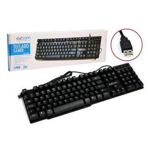 Teclado Gamer Com Fio Usb Bk-150 Exbom BK-150 EXBOM