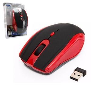 Mouse Wireless 10 Metros 1200 dpi Preto E Vermelho Knup G17 G17 KNUP