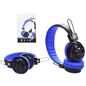 Headphone Bluetooth Entrada P2 Sd Card Fm Mp3 Azul KP-424 KNUP