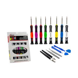 Kit Chaves De Precisão Com 16 Peças Aço Carbono XT-832 XTRAD