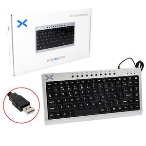 Teclado Usb Mini Com Multimídia Injex Line Prata INJEX INJEX LINE