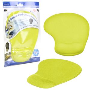 Mouse Pad Com Apoio Espuma Amarelo TECIDO GENERICO