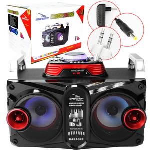 Caixa De Som Bluetooth Amplificada Sub Dj Usb Sd Fm Mic 40W Rms Preto D-BH2705 GRASEP