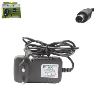 Fonte De Alimentação Bivolt Plug P4 C+ 12V/1A 110V/220V FX-12V/1A FLEX