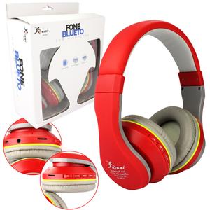 Headphone Bluetooth Fm E Cartão Sd Dobravel Vermelho KP-409 KNUP