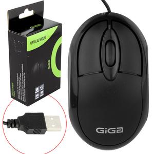 Mouse Óptico Usb Para Pc E Notebook Giga Preto 4250-01 GIGA