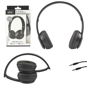 Headphone Fone de Ouvido P2 Preto KP-429 KP-429 KNUP