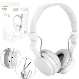 Headphone Fone Com Microfone P2 Branco Kp-428 KP-428 KNUP