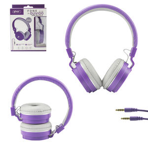 Headphone Fone Com Microfone P2 Roxo Kp-428 KP-428 KNUP