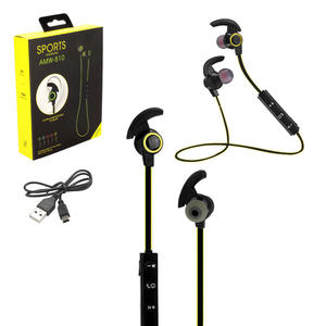 Fone Ouvido Headset Bluetooth 4.1 Sem Fio Stereo Amw-810 Amarelo AMW-810 GENERICO