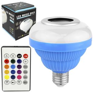 Lâmpada Led Music Bluetooth 7W Caixa De Som Com Controle Cl-676 Azul CL-676 GENERICO