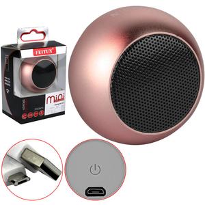 Caixa De Som Bluetooth Mini Speaker Feitun 3W Rosa Fn-0006 Fn0006 GENERICO