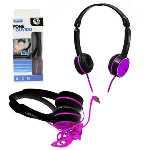 Headphone Super Bass Roxo Knup Kp-412 KP-412 KNUP