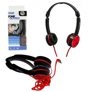 Headphone Super Bass Vermelho Knup Kp-412 KP-412 KNUP