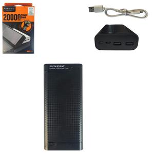 Carregador Portatil Universal Power Bank 20000 Mah 4 Saidas USB Preto PN-932 PINENG