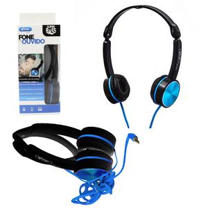 Headphone Super Bass Azul Knup Kp-412 KP-412 KNUP