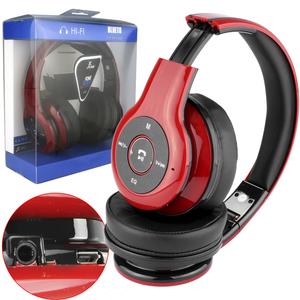 Headphone Fone Ouvido Bluetooth Fm/sd Atende Chamada Kp-411 Vermelho KP-411 KNUP