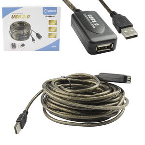 Cabo Extensor Usb 2.0 10 Metros Com Am Af LOTUS LT-USB010 LT-USB010 LOTUS