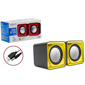 Caixa De Som 2.0 5W Rms Amarelo Cs-32 (Sem Embalagem) CS-32 EXBOM