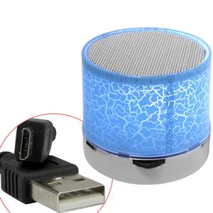 Caixa De Som Bluetooth Led Com Sd Card Usb Azul caixa led EXBOM