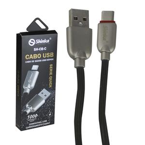 Cabo Usb-C 2.0 Type C 1 Metro Preto Shinka SH-CB-C SHINKA