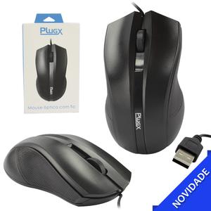 Mouse Optico Usb 2.0 Resolução 1600 Dpi Preto PLUGX M-205 M-205 PLUGX