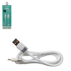 Cabo USB-C 1.20 Metros USB Branco 3A CB-TPC-670 SHINKA