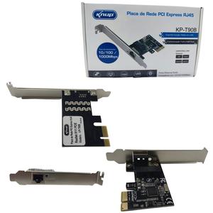 Placa De Rede Pci Express 10 100 1000 KP-T90 KP-T90B KNUP