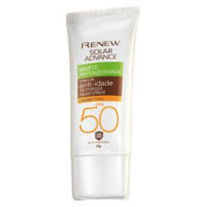 RENEW SOLAR ADVANCE LOÇÃO FACIAL FPS50 MATTE ANTIOLEOSIDADE 50G 133680 AVON