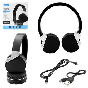 Headphone com Microfone Bluetooth SD Card Bass Vibration Preto KNUP KP-453 KP-453 KNUP