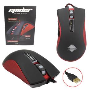 Mouse Gamer Spider 2400 Dpi Com 7 Botões Preto XFIRE SPIDER XFIRE SPIDER xfire