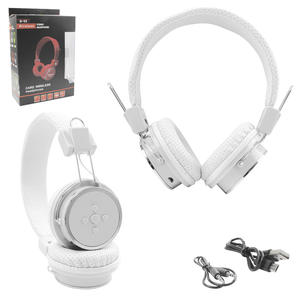 Headphone Bluetooth Com Entrada SD Card P2 E Rádio FM Branco FX-B05 FX-B08 GENERICO