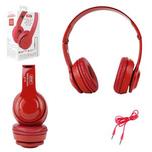 Headphone Com Microfone Bass Vermelho KNUP KP-435 KP-435 KNUP