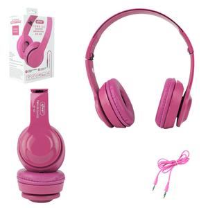 Headphone Com Microfone Bass Rosa KNUP KP-435 KP-435 KNUP