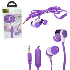 Fone de Ouvido Intra-Auricular Com Microfone Extra Bass Roxo Shinka EX-15AP EX-15AP SHINKA