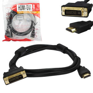 Cabo HDMI Macho Para DVI Macho Full HD com Filtro Conectores Banhados 1.80 Metros LOTUS 1.8M LOTUS