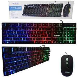 Kit Gamer Exbom Bk-g550 Com Teclado E Mouse Luminosos BK-G550 EXBOM