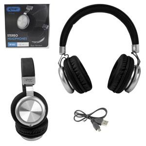 Headphone Bluetooth 5.0 com Entrada P2 Bass Vibration PretoKNUP KP-452 KP-452 KNUP