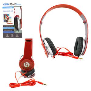 Headphone Super Bass Plug P2 Vermelho Knup -313 KP-313 KNUP