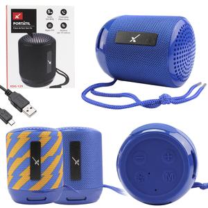 Mini Caixa de Som Portátil 5W Sem Fio Bluetooth Speaker 120HZ-20KHZ Tecido Azul XTRAD XDG-129 XDG-129 XTRAD