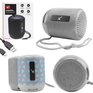 Mini Caixa de Som Portátil 5W Sem Fio Bluetooth Speaker 120HZ-20KHZ Tecido Cinza XTRAD XDG-129 XDG-129 XTRAD