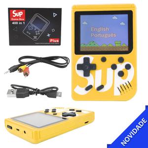 Mini Vídeo Game Portátil SUP 400 Jogos Clássico Amarelo UXJ-996 UXJ-996 GENERICO