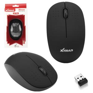 Mouse Wirelles Óptico Com Scroll 1600 Dpi 10 Metros de Alcance Preto XTRAD XD-606 XD-606 XTRAD