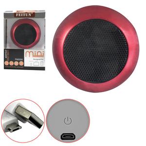 Caixa De Som Bluetooth Mini Speaker Feitun 3W Vermelho Fn-0006 FN0006 GENERICO