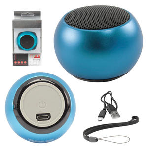 Caixa De Som Bluetooth Mini Speaker 3W Azul MINI GENERICO