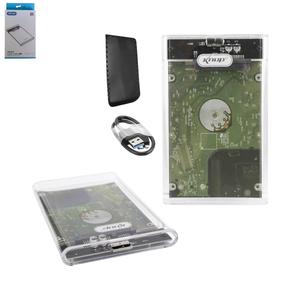 Case para HD 2.5 Sata USB 3.0 Transparente KNUP KP-HD0012 KP-HD012 KNUP