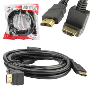 Cabo HDMI Com Saída 90 Graus Banhadas FULL HD com Filtro 3 Metros LOTUS 90 GRAUS LOTUS