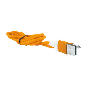 Cabo USB Para V8 2.4A 1 Metro Laranja Sem Embalagem CABO V8 GENERICA