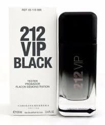 TESTER 212 VIP BLACK EDP MASCULINO CAROLINA HERRERA 100ML 043851 BELLA FAMME